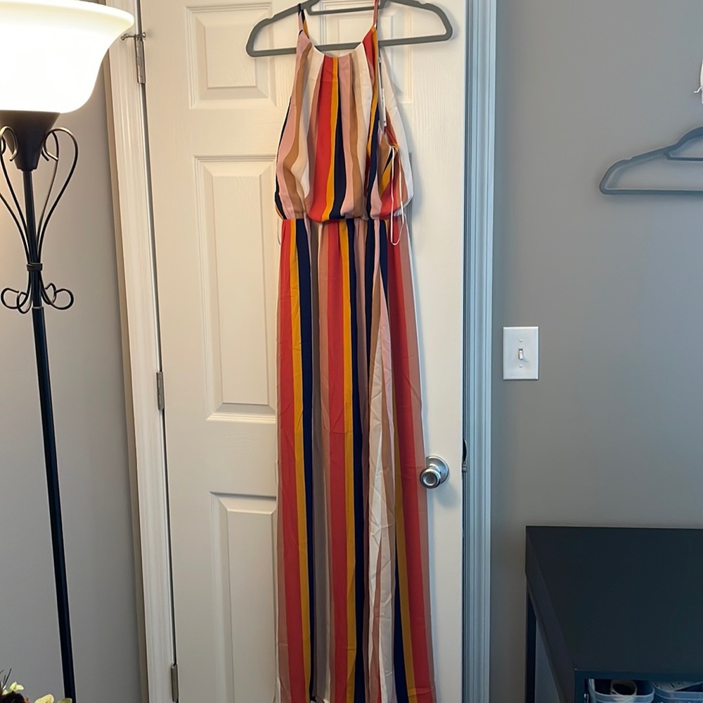 Womens multicolored maxi dress